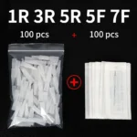 Complete Tattoo Needle and Cap Set for Precise Permanent Makeup Results