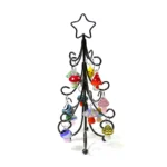 Charming Bronze Iron Christmas Tree Ornaments with Colorful Mini Mushroom Accents Review