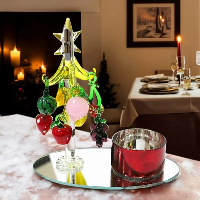 Elevate Holiday Decor with Unique Murano Glass Ornaments and Mini Fruit Accents